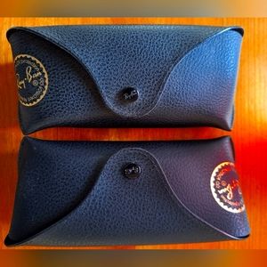 Two Ray-Ban sunglass cases